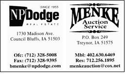 Menke Auction/NP Dodge Real Estate, Byron Menke